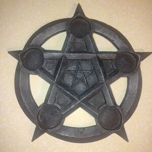 Pentagram Candle Holder.